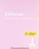 Okuma-Okuma OSP5020M, Control Programming Manual 1991-OSP5020M-01